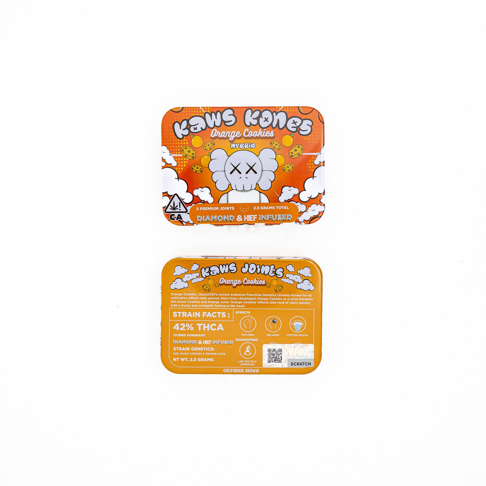 Kaws Orange Cookies Kones